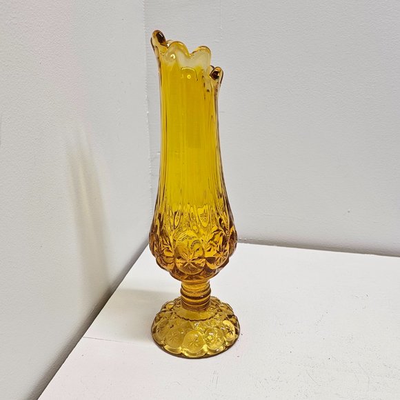 Kanawha Moon and Stars Orange Swung Vase - Picture 6 of 11